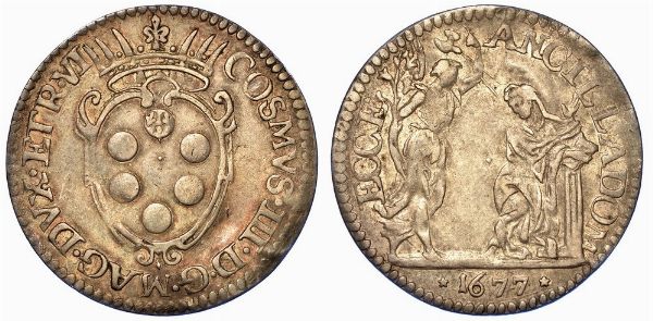 FIRENZE. COSIMO III DE' MEDICI, 1670-1723. Giulio 1677.  - Asta Numismatica - Associazione Nazionale - Case d'Asta italiane