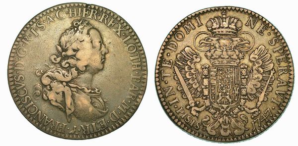 FIRENZE. FRANCESCO III DI LORENA, 1737-1765. Francescone 1747.  - Asta Numismatica - Associazione Nazionale - Case d'Asta italiane