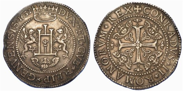 GENOVA. DOGI BIENNALI, 1528-1797. SERIE DELLA II FASE, 1541-1637. 2 Scudi 1631.  - Asta Numismatica - Associazione Nazionale - Case d'Asta italiane