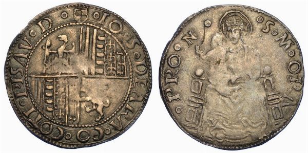 PESARO. GIOVANNI SFORZA, 1489-1510. Grosso.  - Asta Numismatica - Associazione Nazionale - Case d'Asta italiane