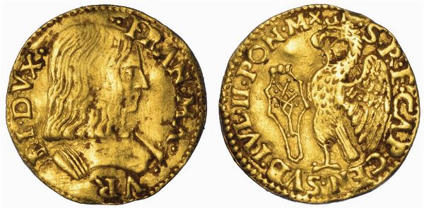 URBINO. FRANCESCO MARIA I DELLA ROVERE, 1508-1516 e 1521-1538. Ducato.  - Asta Numismatica - Associazione Nazionale - Case d'Asta italiane