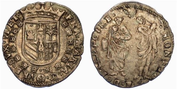 URBINO. FRANCESCO MARIA II DELLA ROVERE, 1574-1624. Da due sedicine.  - Asta Numismatica - Associazione Nazionale - Case d'Asta italiane