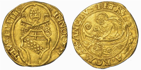 ROMA. INNOCENZO VIII, 1484-1492. Fiorino di camera.  - Asta Numismatica - Associazione Nazionale - Case d'Asta italiane