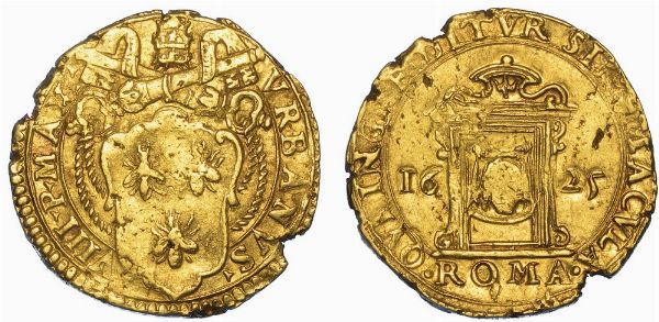 ROMA. URBANO VIII, 1623-1644. Scudo d'oro 1625.  - Asta Numismatica - Associazione Nazionale - Case d'Asta italiane