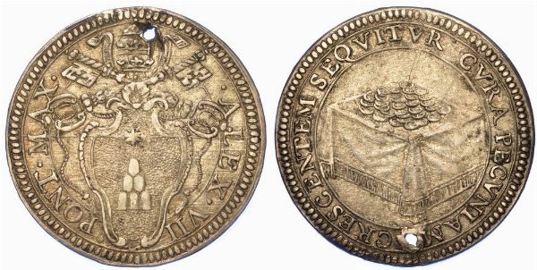 ROMA. ALESSANDRO VII, 1655-1667. Giulio.  - Asta Numismatica - Associazione Nazionale - Case d'Asta italiane