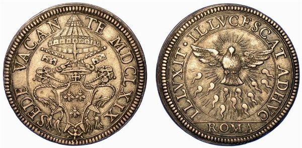 ROMA. SEDE VACANTE 1669-1670. Giulio 1669.  - Asta Numismatica - Associazione Nazionale - Case d'Asta italiane