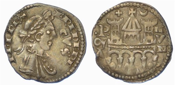 BERGAMO. COMUNE, A NOME DI FEDERICO II, 1194-1250. Grosso da 4 denari, anni 1236-1250.  - Asta Numismatica - Associazione Nazionale - Case d'Asta italiane