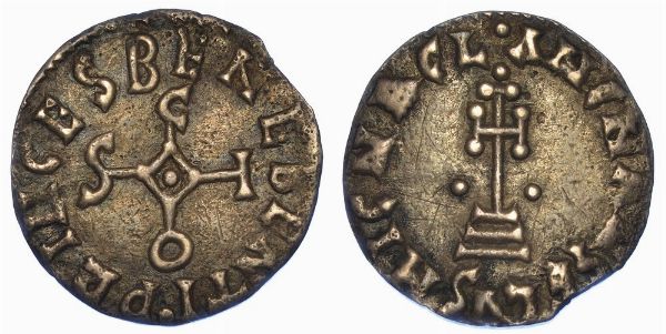 BENEVENTO. SICONE (PRINCIPE), 817-832. Denaro.  - Asta Numismatica - Associazione Nazionale - Case d'Asta italiane