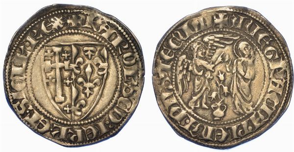 NAPOLI. CARLO II D'ANGIO', 1285-1309. Saluto d'argento.  - Asta Numismatica - Associazione Nazionale - Case d'Asta italiane