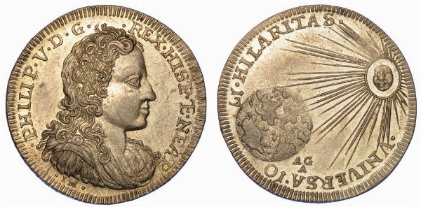 NAPOLI. FILIPPO V, 1701-1713. Tar 1701.  - Asta Numismatica - Associazione Nazionale - Case d'Asta italiane