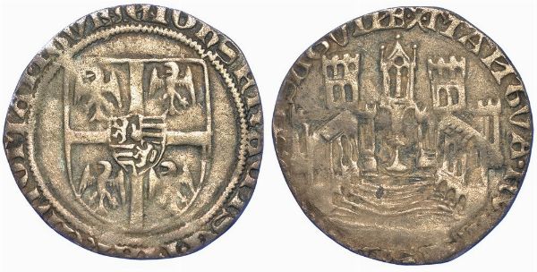 MANTOVA.  GIAN FRANCESCO GONZAGA, 1407-1444. Grosso.  - Asta Numismatica - Associazione Nazionale - Case d'Asta italiane