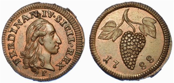 NAPOLI. FERDINANDO IV DI BORBONE, 1759-1816. 4 cavalli 1788.  - Asta Numismatica - Associazione Nazionale - Case d'Asta italiane