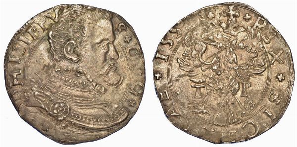 MESSINA. FILIPPO II D'ASBURGO, 1556-1598. 4 tar 1559.  - Asta Numismatica - Associazione Nazionale - Case d'Asta italiane