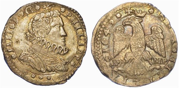 MESSINA. FILIPPO IV DI SPAGNA, 1621-1665. 4 tar 1649.  - Asta Numismatica - Associazione Nazionale - Case d'Asta italiane