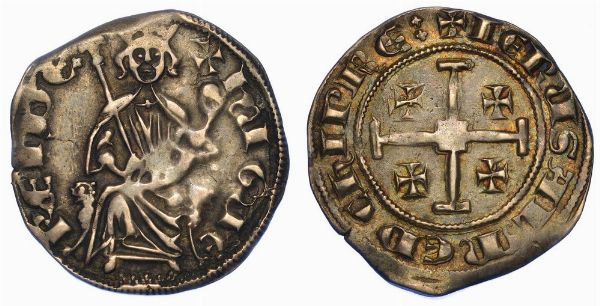 CIPRO. UGO III DI LUSIGNANO, 1267-1284. Grosso.  - Asta Numismatica - Associazione Nazionale - Case d'Asta italiane