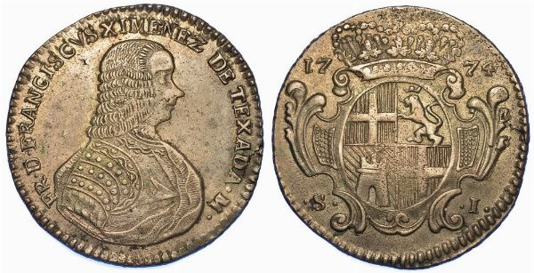 MALTA. FRANCISCO XIMENES DE TEXADA, 1773-1775. Scudo 1774.  - Asta Numismatica - Associazione Nazionale - Case d'Asta italiane