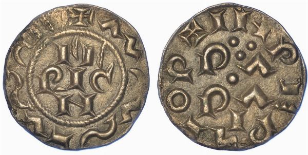 PAVIA. FEDERICO II DI SVEVIA, 1220-1250. Grosso da 4 Denari imperiali  - Asta Numismatica - Associazione Nazionale - Case d'Asta italiane