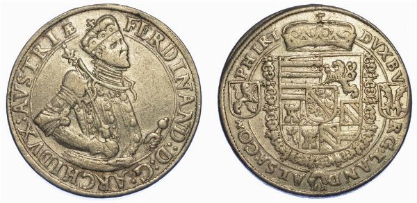 AUSTRIA. FERDINAND, 1564-1595. Thaler.  - Asta Numismatica - Associazione Nazionale - Case d'Asta italiane