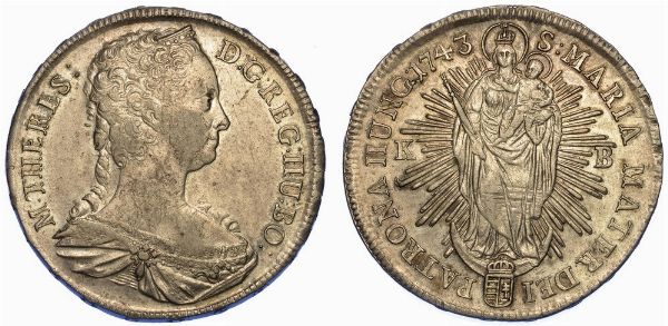 AUSTRIA. MARIA THERESIA, 1740-1780. Thaler 1743.  - Asta Numismatica - Associazione Nazionale - Case d'Asta italiane