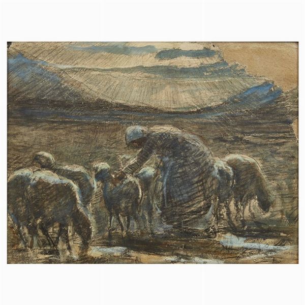 SEGANTINI GIOVANNI : Giovanni Segantini  - Asta DIPINTI DEL SECOLO XIX - Associazione Nazionale - Case d'Asta italiane