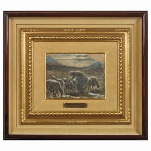 SEGANTINI GIOVANNI : Giovanni Segantini  - Asta DIPINTI DEL SECOLO XIX - Associazione Nazionale - Case d'Asta italiane