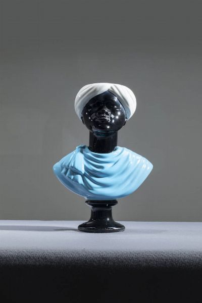 PIERO FORNASETTI Milano 1913 - 1988 : Busto di moro  - Asta Asta di Design - Associazione Nazionale - Case d'Asta italiane