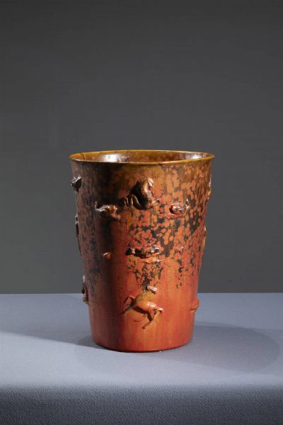 ANGELO BIANCINI Castel Bolognese (RA) 1911 - 1988 : Vaso  - Asta Asta di Design - Associazione Nazionale - Case d'Asta italiane