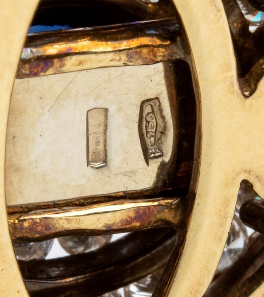 Collana a 2 fili di perle, fermezza in oro zaffiro e brillanti  - Asta Gioielli, orologi, argenti e penne - Associazione Nazionale - Case d'Asta italiane