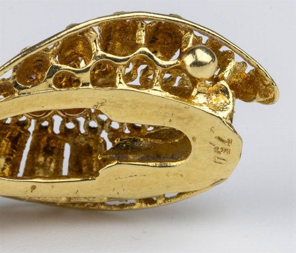 Bracciale oro giallo e rubini - anni '60  - Asta Gioielli, orologi, argenti e penne - Associazione Nazionale - Case d'Asta italiane