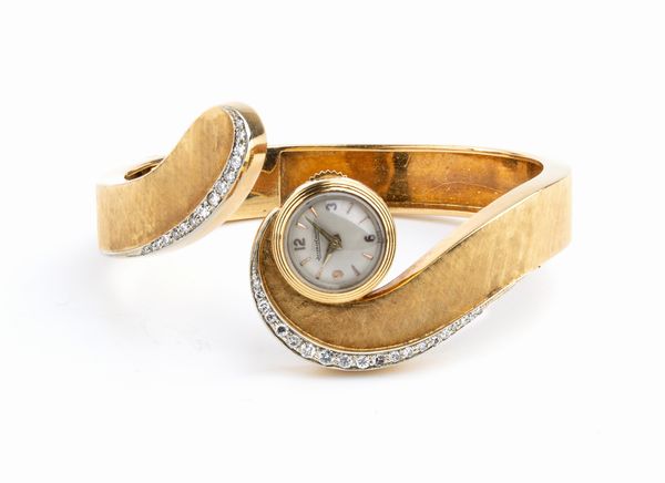 JAEGER LE COULTRE: orologio da polso donna in oro 18K, anni '50  - Asta Gioielli, orologi, argenti e penne - Associazione Nazionale - Case d'Asta italiane