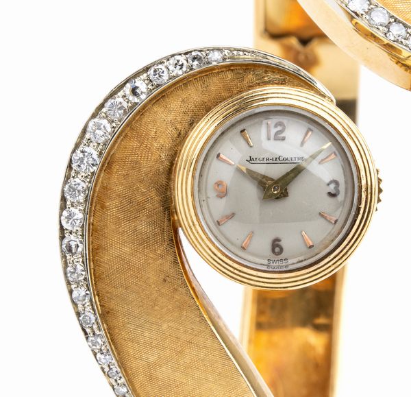 JAEGER LE COULTRE: orologio da polso donna in oro 18K, anni '50  - Asta Gioielli, orologi, argenti e penne - Associazione Nazionale - Case d'Asta italiane