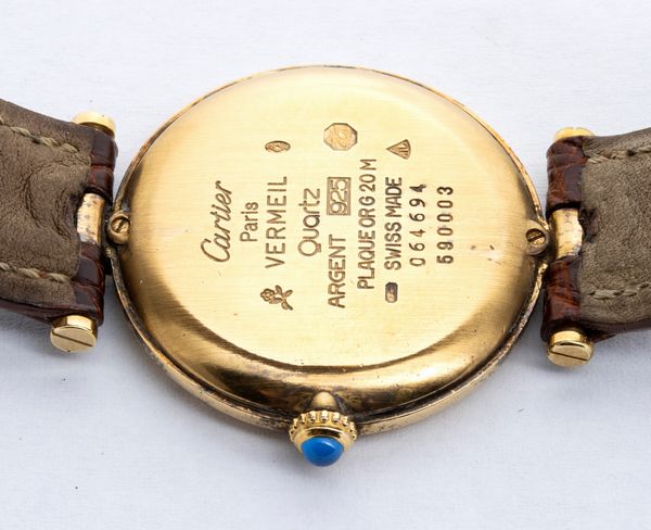 LE MUST DE CARTIER: orologio in argento vermeille  - Asta Gioielli, orologi, argenti e penne - Associazione Nazionale - Case d'Asta italiane