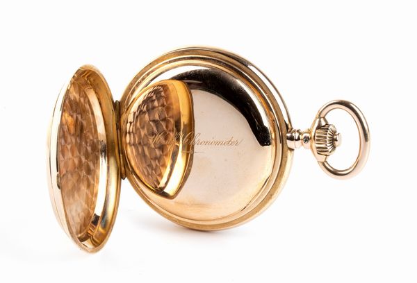 IWC: Orologio da tasca occhio di bue in oro 18K, 1890 circa  - Asta Gioielli, orologi, argenti e penne - Associazione Nazionale - Case d'Asta italiane