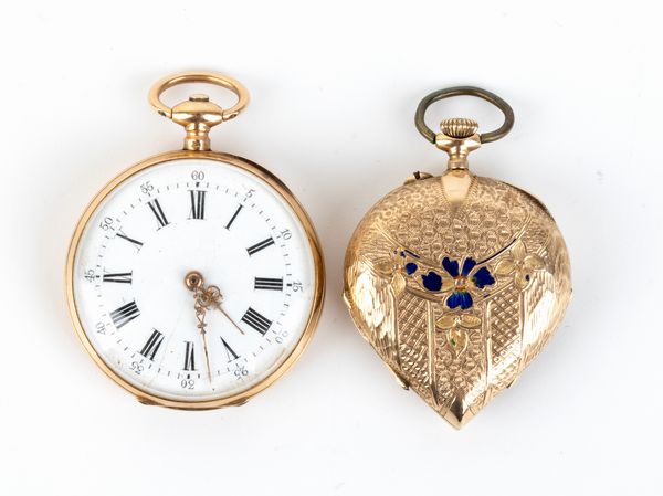 Due orologi da tasca in oro - inizio XX secolo  - Asta Gioielli, orologi, argenti e penne - Associazione Nazionale - Case d'Asta italiane