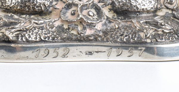 Coppia di candelabri italiani in argento - argentiere A. CESA S. C., anni '50  - Asta Gioielli, orologi, argenti e penne - Associazione Nazionale - Case d'Asta italiane