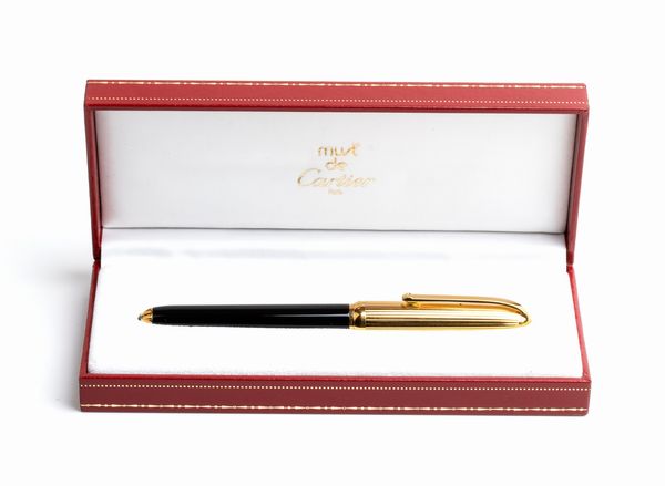 Le Must de CARTIER: penna stilografica Phantere, pennino in oro 18K  - Asta Gioielli, orologi, argenti e penne - Associazione Nazionale - Case d'Asta italiane