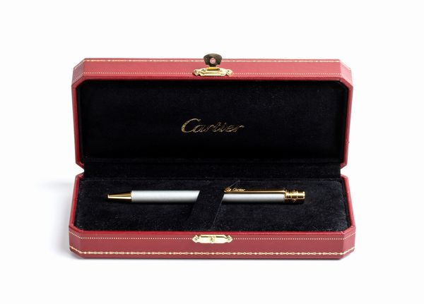 CARTIER: penna a sfera Santos  - Asta Gioielli, orologi, argenti e penne - Associazione Nazionale - Case d'Asta italiane