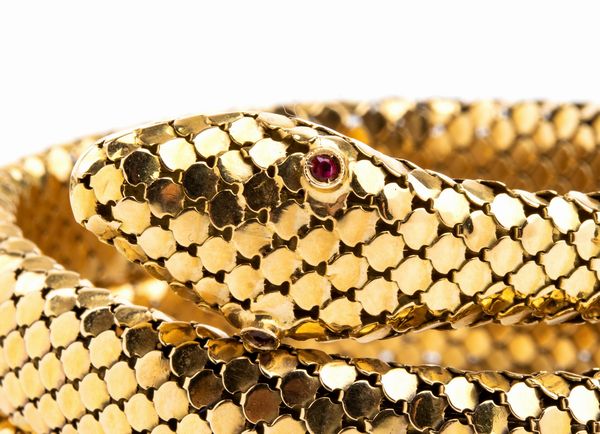 Demi - parure con collana e bracciale serpente  - Asta Gioielli, orologi, argenti e penne - Associazione Nazionale - Case d'Asta italiane