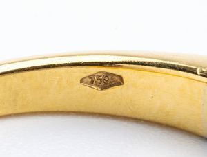 Anello in oro e diamanti  - Asta Gioielli, orologi, argenti e penne - Associazione Nazionale - Case d'Asta italiane