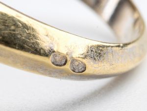 Anello in oro e argento con diamanti - Francia, fine XIX secolo  - Asta Gioielli, orologi, argenti e penne - Associazione Nazionale - Case d'Asta italiane