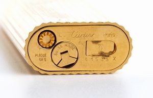 LE MUST DE CARTIER: Accendino, anni '80  - Asta Gioielli, orologi, argenti e penne - Associazione Nazionale - Case d'Asta italiane