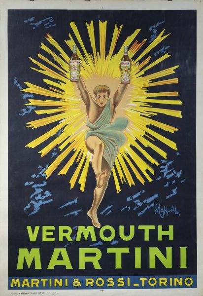 LEONETTO CAPPIELLO Livorno 1872-1942 Cannes (Francia) : Vermouth Martini - Martini & Rossi - Torino 1959  - Asta Grafica - Associazione Nazionale - Case d'Asta italiane