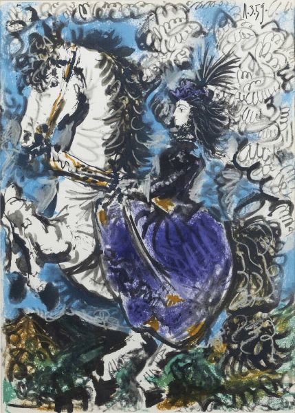 PICASSO PABLO (D'aprs) E 1881 - 1973 F : Amazona II 1959  - Asta Grafica - Associazione Nazionale - Case d'Asta italiane