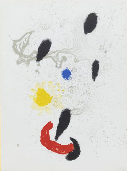 JOAN MIRO' Barcellona (Spagna) 1893 - 1983 Palma (Spagna) : Danse barbare I 1963  - Asta Grafica - Associazione Nazionale - Case d'Asta italiane