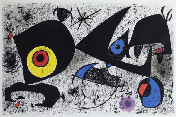 JOAN MIRO' Barcellona (Spagna) 1893 - 1983 Palma (Spagna) : Composition 1972  - Asta Grafica - Associazione Nazionale - Case d'Asta italiane