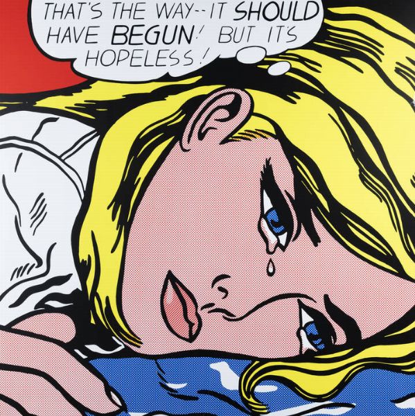 LICHTENSTEIN ROY (D'aprs) New York (USA) 1923  1997 : Hopeless 1963  - Asta Grafica - Associazione Nazionale - Case d'Asta italiane