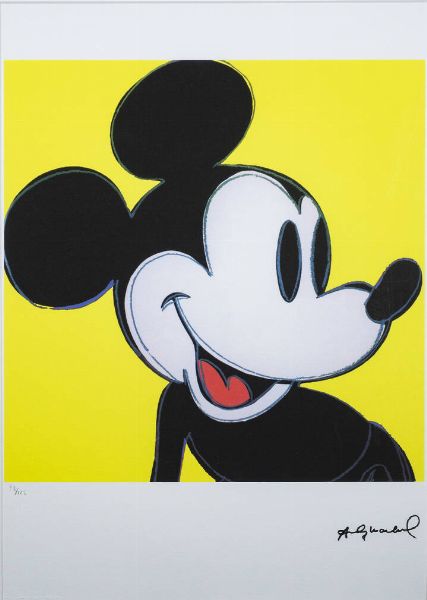 ANDY WARHOL Pittsburgh (USA) 1927 - 1987 New York (USA) : Mickey mouse  - Asta Grafica - Associazione Nazionale - Case d'Asta italiane