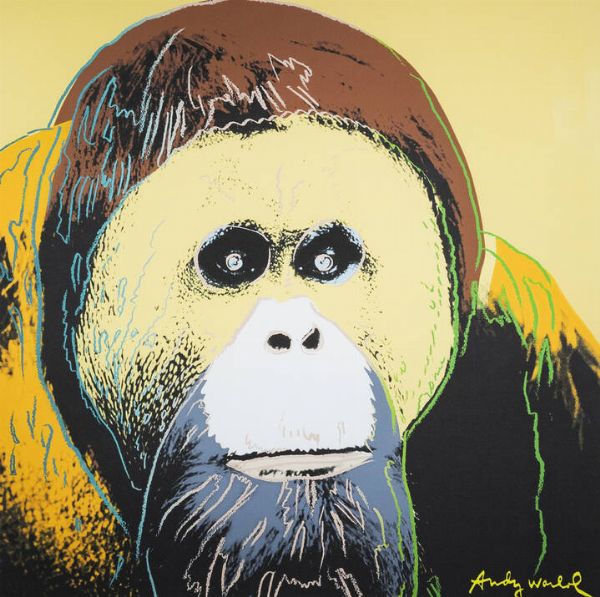 ANDY WARHOL Pittsburgh (USA) 1927 - 1987 New York (USA) : Orangutan  - Asta Grafica - Associazione Nazionale - Case d'Asta italiane