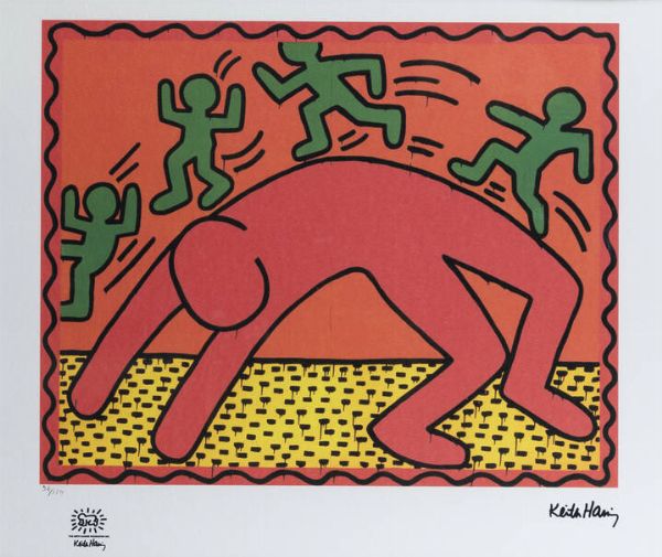 KEITH HARING Reading (USA) 1958 1990 New York (USA) : Senza titolo  - Asta Grafica - Associazione Nazionale - Case d'Asta italiane