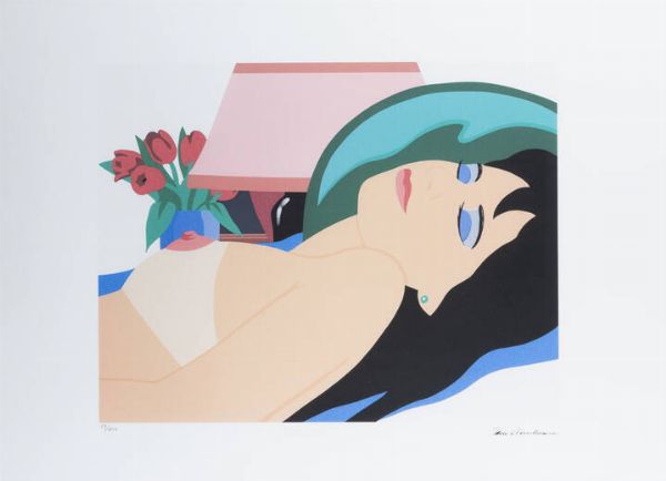 TOM WESSELMANN Cincinnati (USA) 1931 - 2004 New York (USA) : Nuda sdraiata  - Asta Grafica - Associazione Nazionale - Case d'Asta italiane